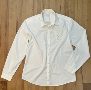 Neu Esprit Herren 100% Bio Baumwolle Hemd Regular Gr. L Weiß - Bild 1 von 2