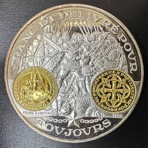MEDAILLE 2000 ans Histoire monétaire Française - Franc et délivré pour toujours - Picture 1 of 2