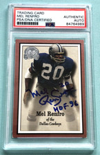 Mel Renfro 2000 Fleer Greats of the Game Signature Signed Autograph AUTO PSA/DNA