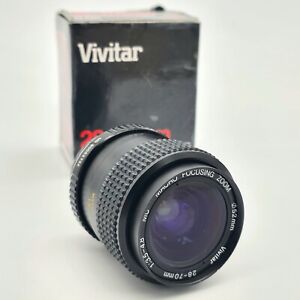 Vivitar MC 28-70mm 1:3.5-4.8 Zoom Lens Minolta MD Mount With Box