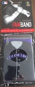 Colorado Rockies Team Embroidered Logo Jersey Wristband FanBand - Picture 1 of 2