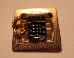 Classy RUGIN Marked PIN 1970s TELEPHONE Press Dial Handlebar - Picture 1 of 2