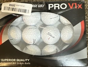 Pro V1x Titleist 12 Palline da Golf Qualità Superiore Ricondizionate Grado AA Bianco - Foto 1 di 2