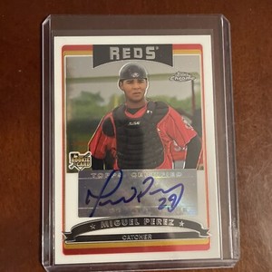 2006 Topps Chrome #342 Miguel Perez Autograph Rookie Card