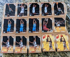 Qty. 15  98-99 Topps Rookie Cards: PIERCE, CARTER, BIBBY, PEJA, J-WILL, JAMISON 