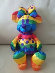 DISNEY Minnie Mouse Plush Doll Rainbow Pride Collection Limited Edition 18" tall - Picture 1 of 11