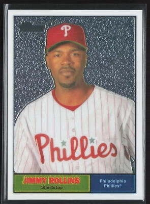 2010 Topps Heritage Jimmy Rollins Chrome /1961 #C30 - Image 1 of 2