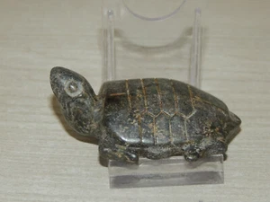 Mongolische Zoomorphe geschnitzte Steinfigur, Die Schildkröte - - Bild 1 von 8