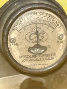 Vintage McColpin Christie Los Angeles, Patched With Crack See Pics - Foto 1 di 6