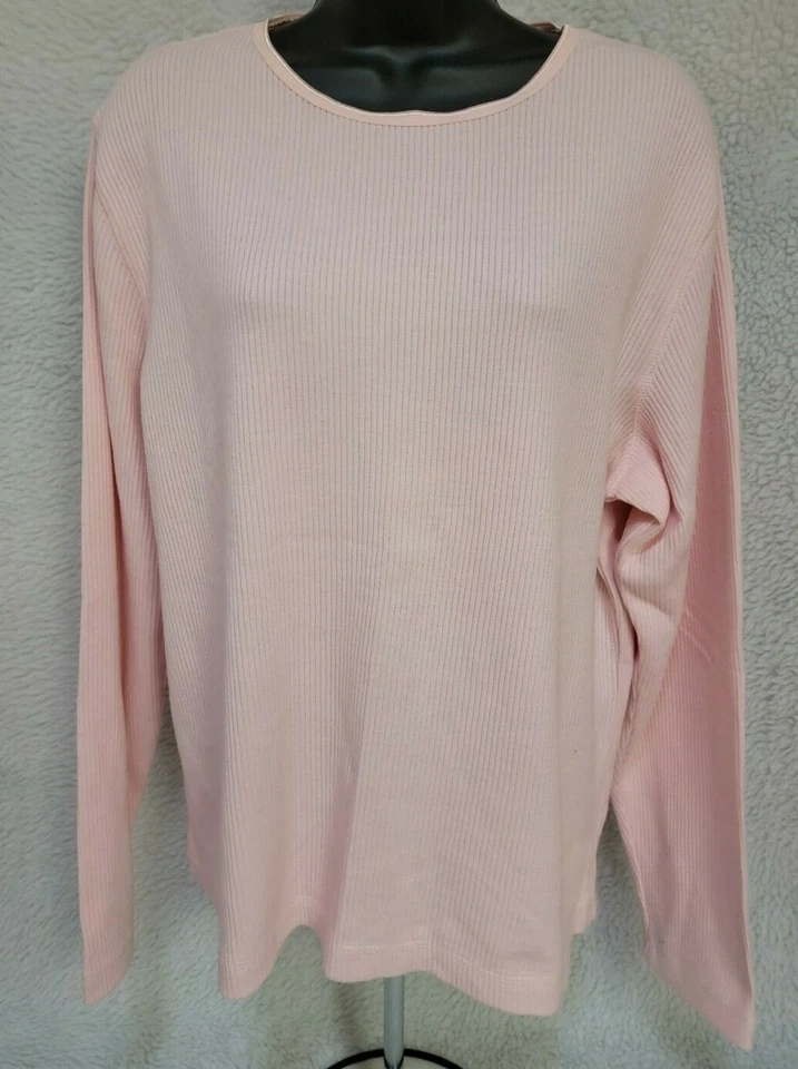 Jason Maxwell Womens Shirt Top Blouse Size L Large Petal Pink NEW - Image 1 of 4