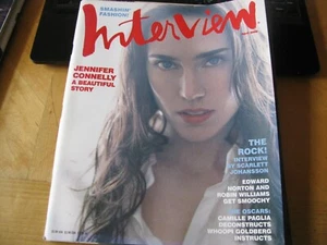 2002 APRIL INTERVIEW MAGAZINE JENNIFER CONNELLY ON COVER LOWEST PRICE ON EBAY - Picture 1 of 5