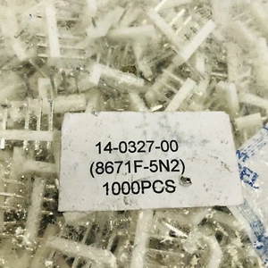 BAG OF 1000 4 PIN MALE VERTICAL HEADERS STRIP CONNECTOR 14-0327-00 - (8671F-5N5) - Picture 1 of 8