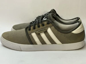 Adidas EVH-791004 Light Gray Canvas Shoes Men's Size 13 (12/13) GUC - Picture 1 of 11
