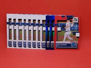 Matt Manning Lot (11) 2022 Donruss Rated Rookie Base x 8, Blue x 2, /2022 x 1 - Picture 1 of 1