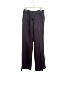 Etro Damen Leinen Anzughose Hose schwarz/anthrazitgrau Größe US 6 Schrittlänge 35" - Bild 1 von 5