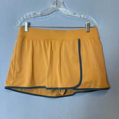Falda de baño Land's End para mujer talla 10, pantalones cortos naranja y gris Foto 1 de 4