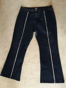 Jeans denim vintage Zoey Beth da donna taglia plus 24 svasati elasticizzati - Foto 1 di 5