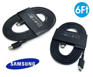 2x Original Samsung Galaxy S24 S23 S22 S21 5G USB-C 6FT Super Fast Charge Cable - Picture 1 of 10