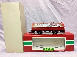 LGB 45110 CHRISTMAS COVERED GONDOLA - 6 HATCH ROOF DOORS - Picture 1 of 6