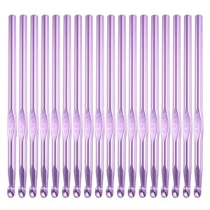 6.5mm Crochet Hooks Bulk, 18Pcs Aluminum Crochet Needle, Knitting Needles for... - Picture 1 of 6