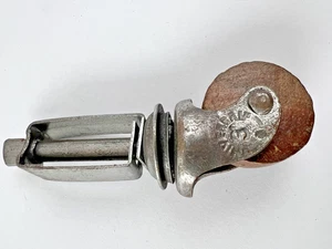 NOS Vintage Universale Cuscinetto a Sfera Letto Ruota Lignum Vitae Metallo USA - Foto 1 di 14