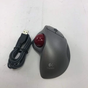 Logitech Trackman Wheel Trackball Mouse USB Wired T-BB18 - Picture 1 of 2
