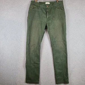 Pantalone Taylor Stitch Chore verde uomo doppio ginocchio boss anatra misto canapa 33x32 - Foto 1 di 11