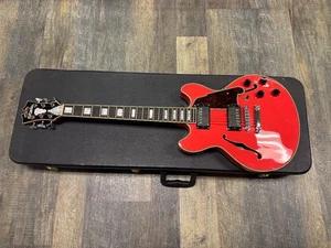 D'Angelico Premier Mini DC Hollow Body Electric Guitar Fiesta Red. FREE S&H! - Picture 1 of 5