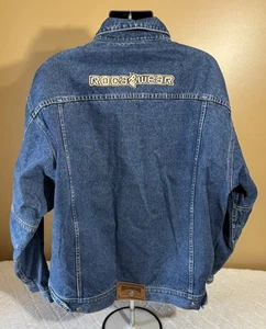 Giacca denim vintage Rocawear 2 lati ricamata toppa logo più tasche 2XL - Foto 1 di 17