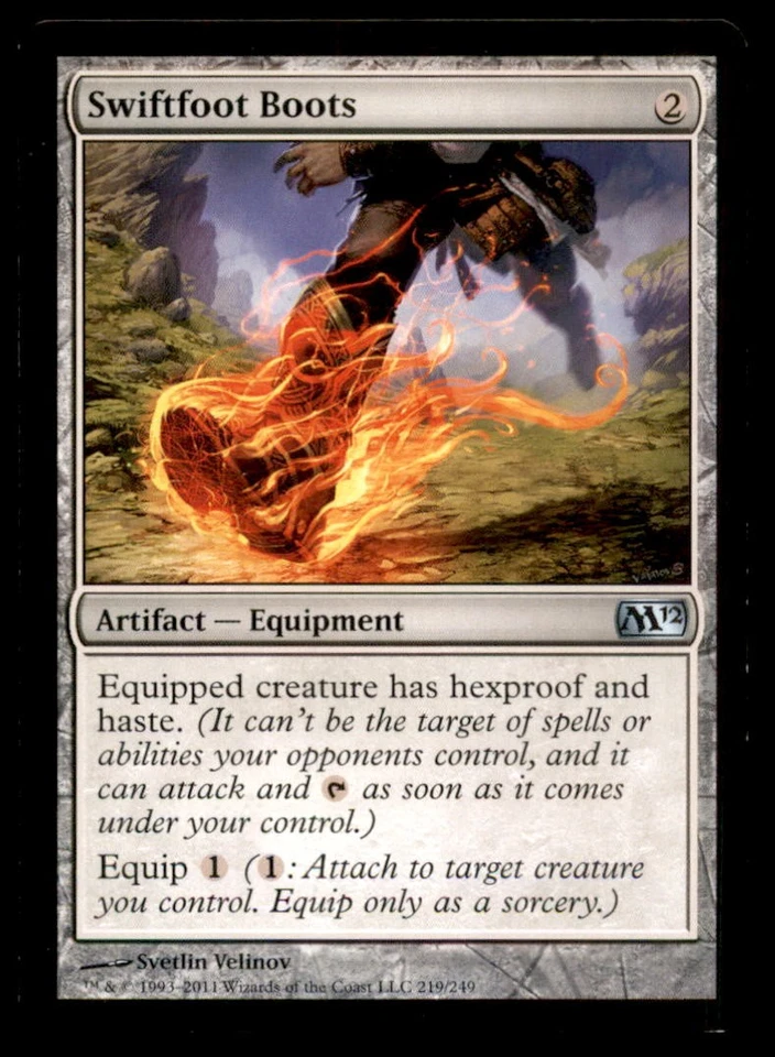 MTG Swiftfoot Boots LP Light Play Magic 2012 [5319] - Image 1 of 1