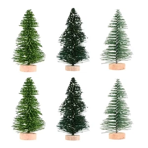 12 Pieces Simulierter Weihnachtsbaum Kleiner Baumschmuck Gefälschter - Bild 1 von 12