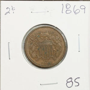 1869 Two Cent Piece 2c. *Nice Original Surfaces* - Picture 1 of 2