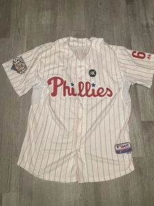MLB Philadelphia Phillies Ryan Howard 6 Majestic World Series 2009 Jersey Men 50 - Picture 1 of 4