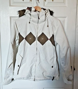 Betty Rides weiße Snowboardjacke - Größe S - Bild 1 von 13