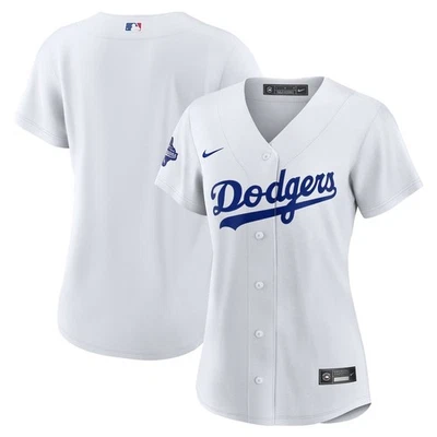 Camiseta feminina Dodgers White Home 2025 World Series Champions - Imagem 1 de 3
