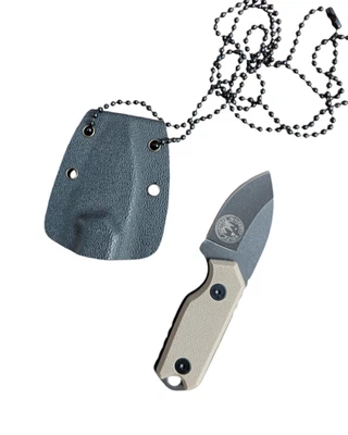 Neck Knife Messer Halskette Bushcraft kydex G10 Griff 440C Survival Camping EDC - Bild 1 von 4