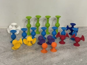 Menge 21 Squigz Fett Gehirn Spielzeug Spaß kleine Sauger Multicolor Manipulative - Bild 1 von 3