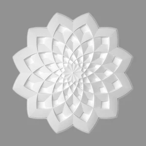 PROVISTON Stuckrosette | Polystyrol | Durchmesser 631 mm | Weiß | Deckenrosette - Bild 1 von 5