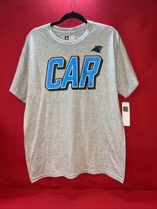 NFL Team Apparel Carolina Panthers T-Shirt Men's L Grey Brand New - Picture 1 of 5