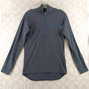 Pullover VINTAGE Patagonia Capa Base Para Hombre Mediano Negro 1/4 Cremallera Compresión EE. UU. - Imagen 1 de 9