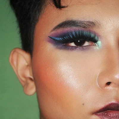  4 Pairs Eyelid Band Eyeliner Eyelash Stickers Shiny Eyelash Decals - Image 1 of 4