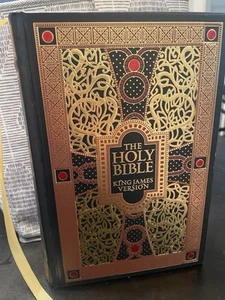 Holy Bible King James Version 2012 Leather Bound Barnes & Noble - Picture 1 of 9