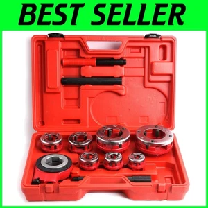 Lightweight Ratchet Pipe Threading Tool with 7 Sizes - Durable and Easy Use - Picture 1 of 7