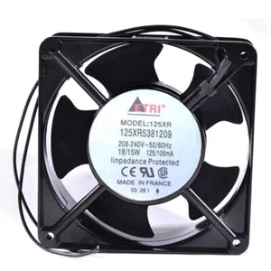 1PCS New ETRI 125XR 125XR5381209 Cooling Fan 208-240V 18/15W 125/105mA 12038 - Bild 1 von 1