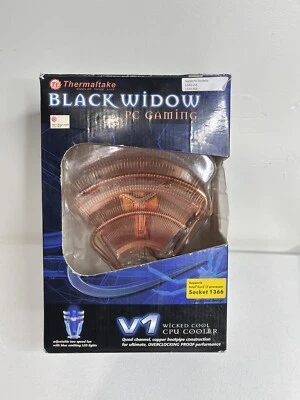 Thermaltake Vintage Full Copper PC cpu cooler: V 1 Black Widow Open Box 2008 - Image 1 of 4