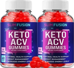 (2 Pack) Slim Fusion Keto ACV Gummies - Official - Keto SlimFusion ACV... - Picture 1 of 7