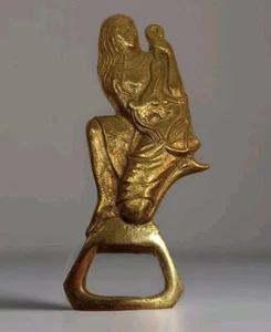 Vintage Mermaid, Solid Brass Bottle Opener - Picture 1 of 7
