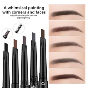 Eyebrow Pencil with Dual Head Automatic Rotation  Sweat Resistant 0.35g New Y4 - Picture 1 of 28