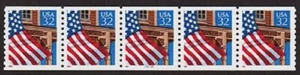 USA PNC SC# 2913 FLAG $0.32 WATER ACTIVATED MNH - PL# 45444 LOW GLOSS GUM - Picture 1 of 1