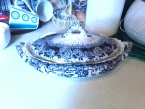 Antique Serving Dish lidded Losol Ware Chartsworth Perfect Condition - Picture 1 of 7